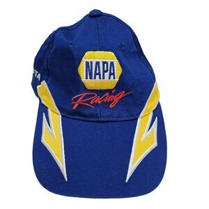 NAPA Racing Michael Waltrip Toyota Cap Cotton Blue & Yellow Adjustable Strap OS